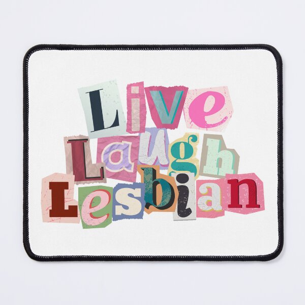 Item preview, Live, Laugh, Lesbian in newspaper font designed and sold by sno0dle.