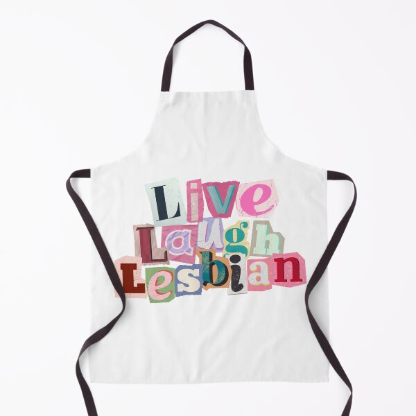 Item preview, Live, Laugh, Lesbian in newspaper font designed and sold by sno0dle.