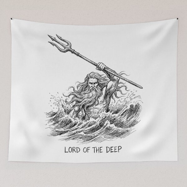 Item preview, Lord of the Deep - Poseidon God Greek Mythology designed and sold by bapupa.