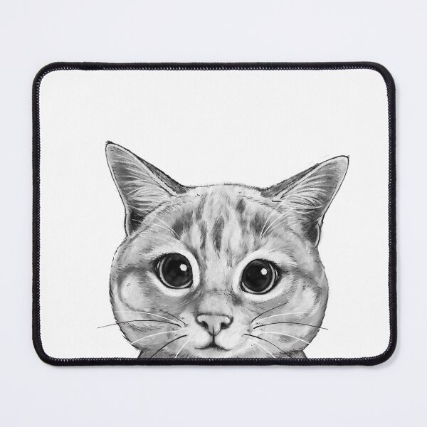 Item preview, Shy Peeking Cat designed and sold by lauragraves.