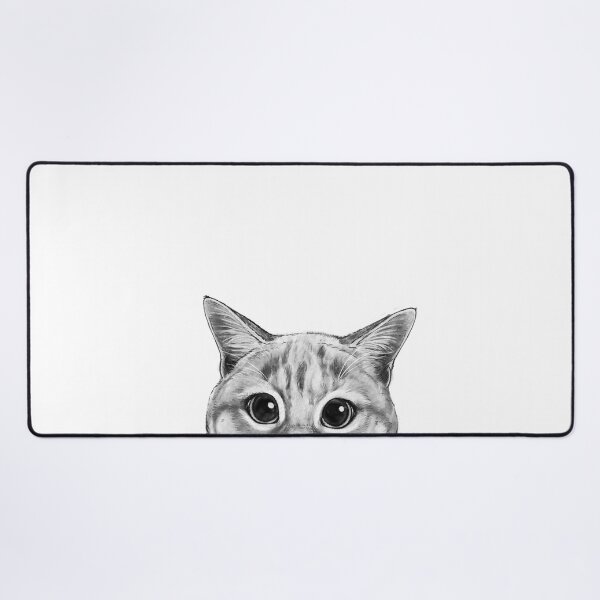 Item preview, Shy Peeking Cat designed and sold by lauragraves.