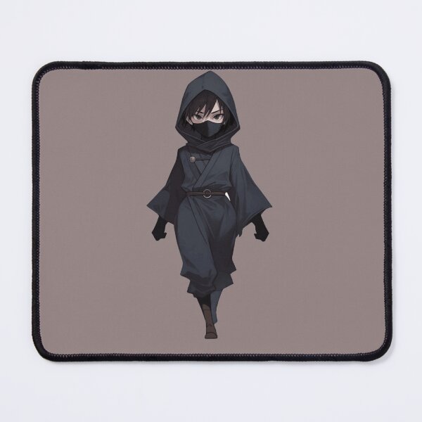 Item preview, Ninja girl black hood fullbody anime style designed and sold by Danime Planet.