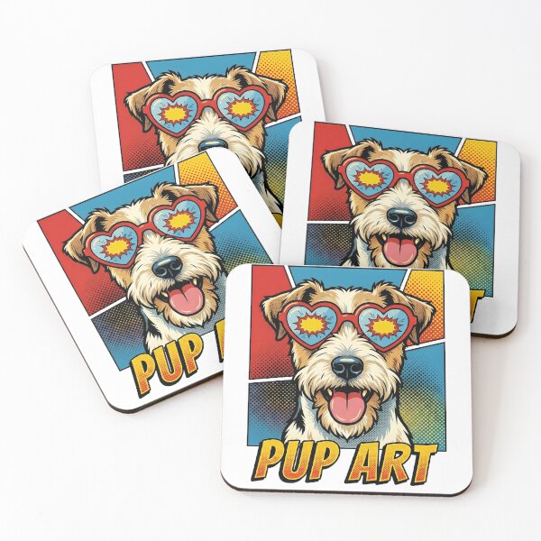Item preview, Pop Art Wire Fox Terrier Retro Dog designed and sold by k3rstman1.