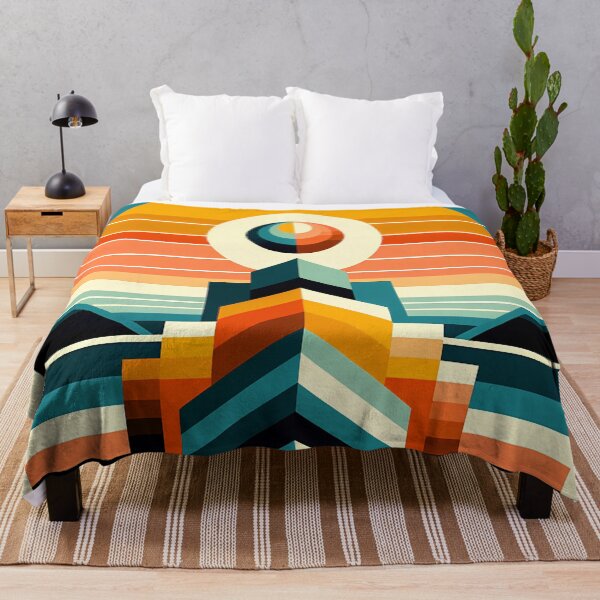 Item preview, Geometric Sun and Chevron Tower designed and sold by InkSmithery.
