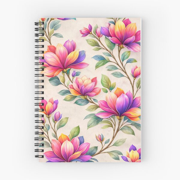 Item preview, Vibrant Magnolia Flowers – Elegant Colorful Botanical Illustration designed and sold by Velaty.