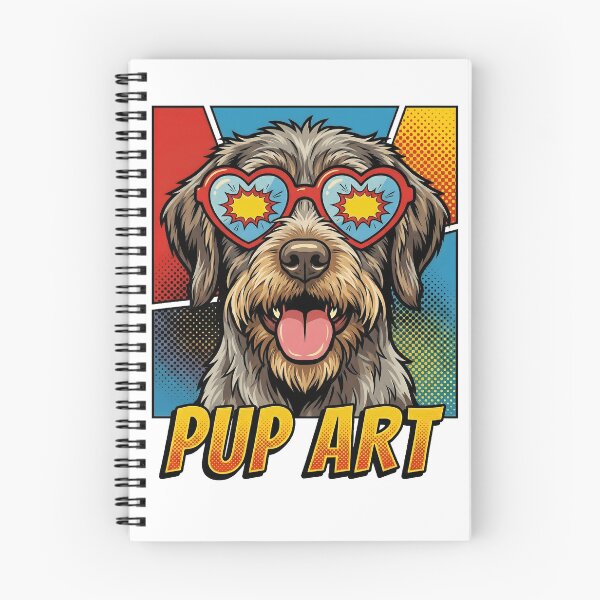 Item preview, Pop Art Wirehaired Pointing Griffon Retro Dog designed and sold by k3rstman1.