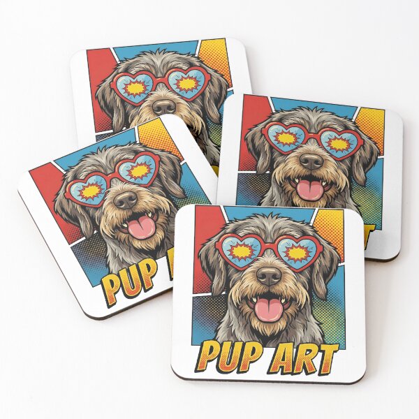 Item preview, Pop Art Wirehaired Pointing Griffon Retro Dog designed and sold by k3rstman1.