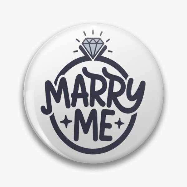 Item preview, Marry Me Diamond Ring Proposal Typography Design designed and sold by Craft99.