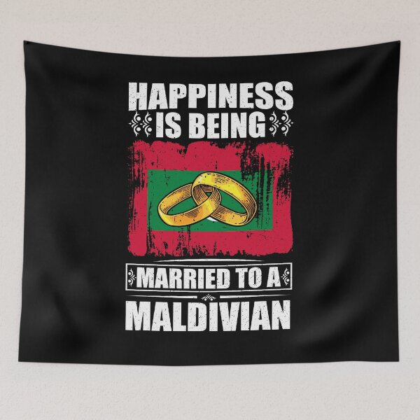 Item preview, Happiness Is Being Married To A Maldivian  designed and sold by GabbyKash.