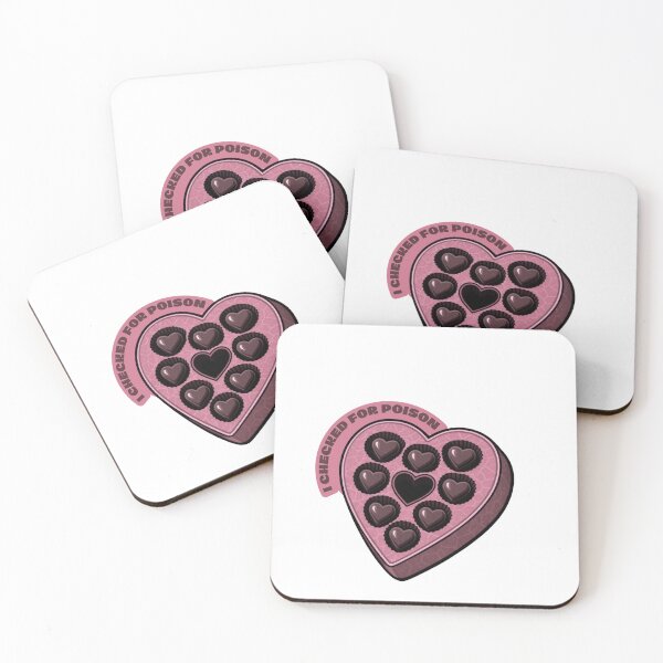 Item preview, I Checked For Poison // Unhinged Pink Vascular Chocolate Box Sticker ? designed and sold by A Rather Decadent Exhibition.