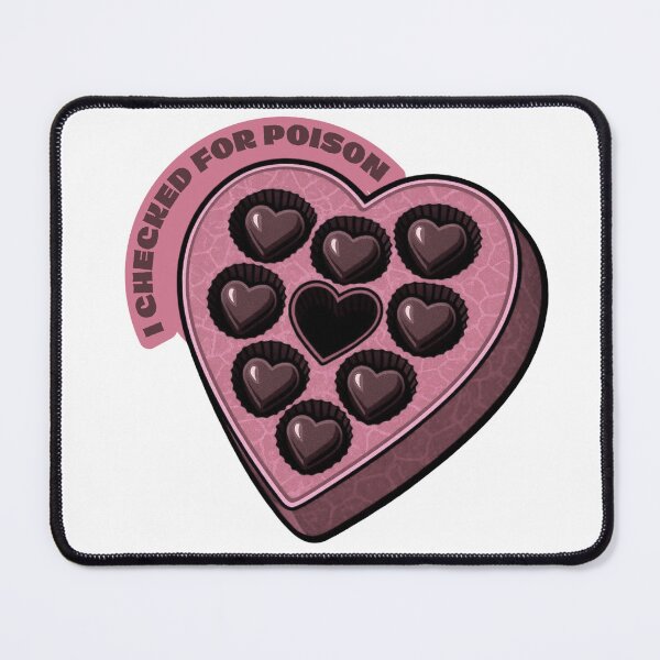 Item preview, I Checked For Poison // Unhinged Pink Vascular Chocolate Box Sticker ? designed and sold by A Rather Decadent Exhibition.