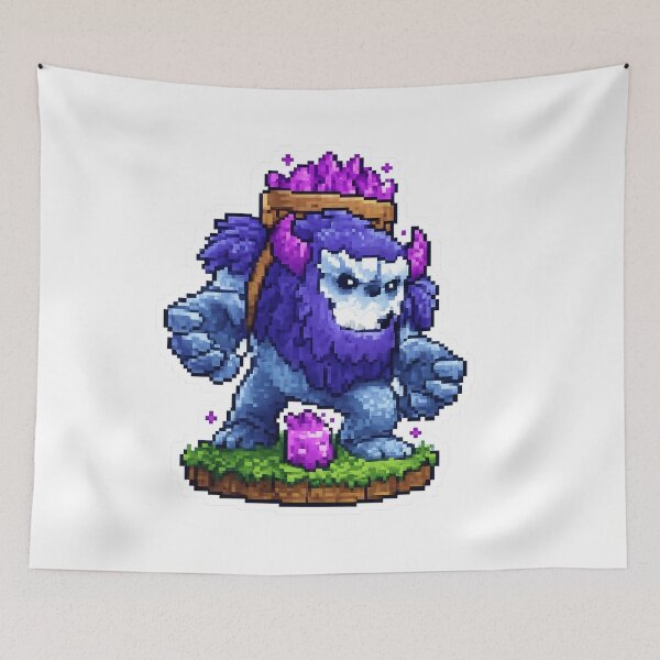 Item preview, Yeti Clash of Clans 8-bit style designed and sold by LookinFreshh.
