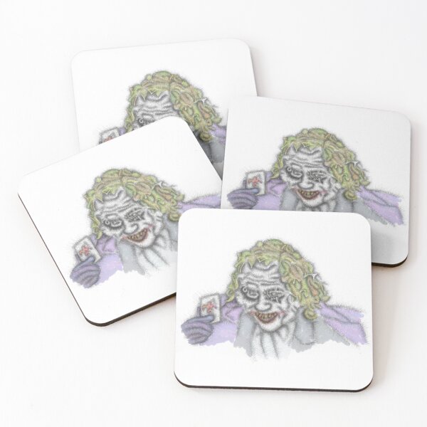 Item preview, The Joker abstract portrait designed and sold by liquid-print.