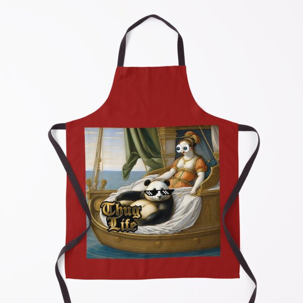Item preview, THUG LIFE PANDA | Renaissance Royalty Panda Art | Funny Baroque Masterpiece Mashup designed and sold by SergioMiklos.