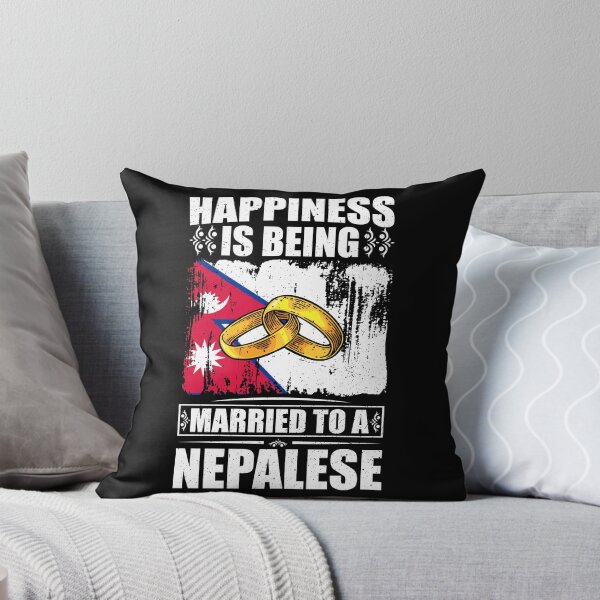 Item preview, Happiness Is Being Married To A Nepalese  designed and sold by GabbyKash.