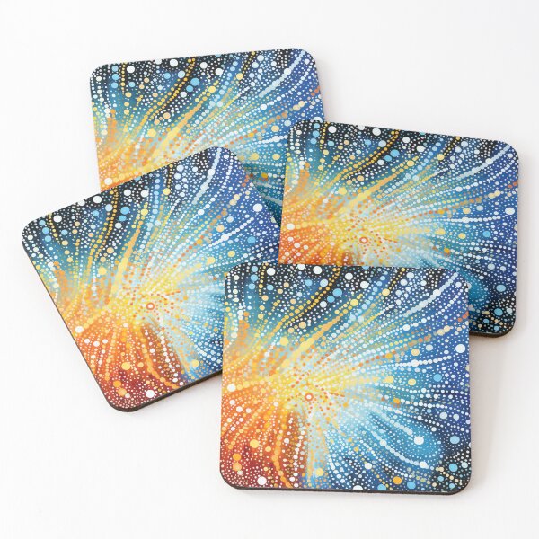 Item preview, Aboriginal Inspired Art - Lava Veins On Ice designed and sold by GrinGalore.