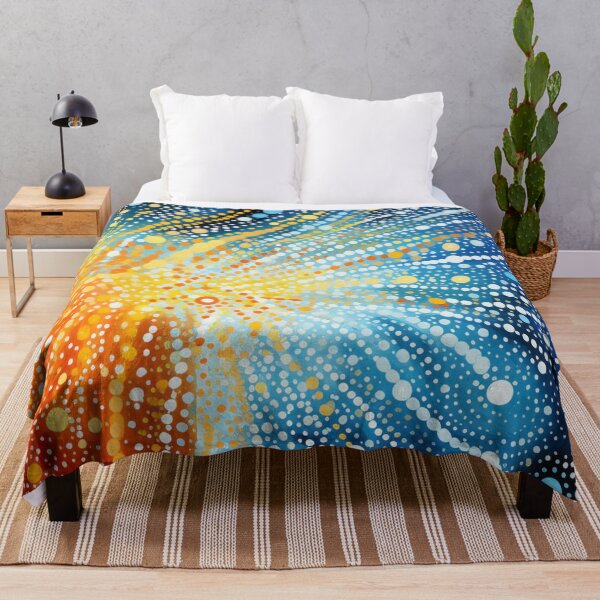 Item preview, Aboriginal Inspired Art - Lava Veins On Ice designed and sold by GrinGalore.