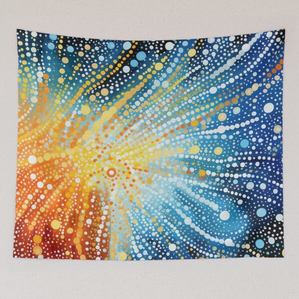 Item preview, Aboriginal Inspired Art - Lava Veins On Ice designed and sold by GrinGalore.