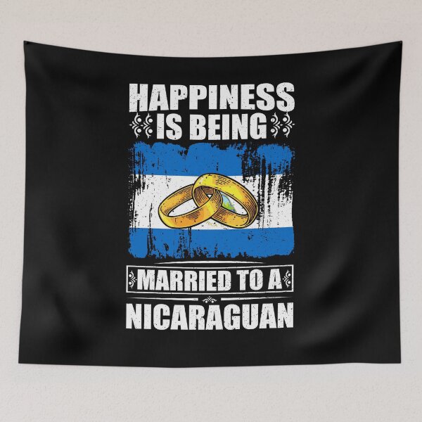 Item preview, Happiness Is Being Married To A Nicaraguan   designed and sold by GabbyKash.