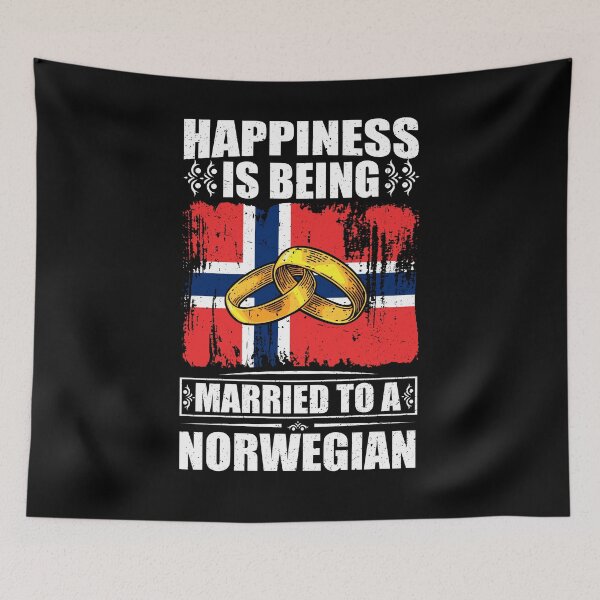 Item preview, Happiness Is Being Married To A Norwegian  designed and sold by GabbyKash.