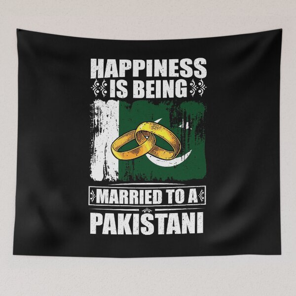 Item preview, Happiness Is Being Married To A Pakistani  designed and sold by GabbyKash.