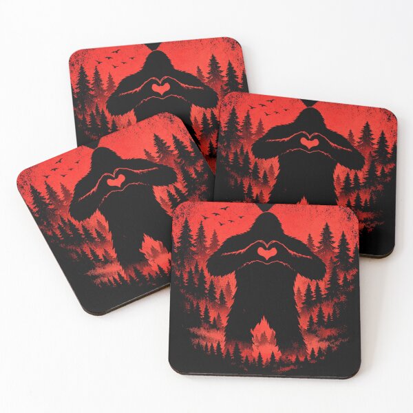Item preview, Bigfoot Heart Valentines Day Boys Men Love Sasquatch designed and sold by will freed18.
