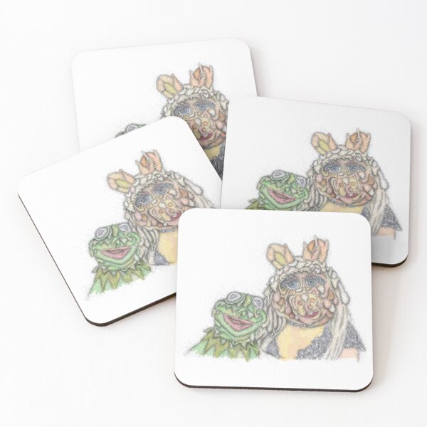 Item preview,  Kermit and Miss Piggy abstract portrait designed and sold by liquid-print.