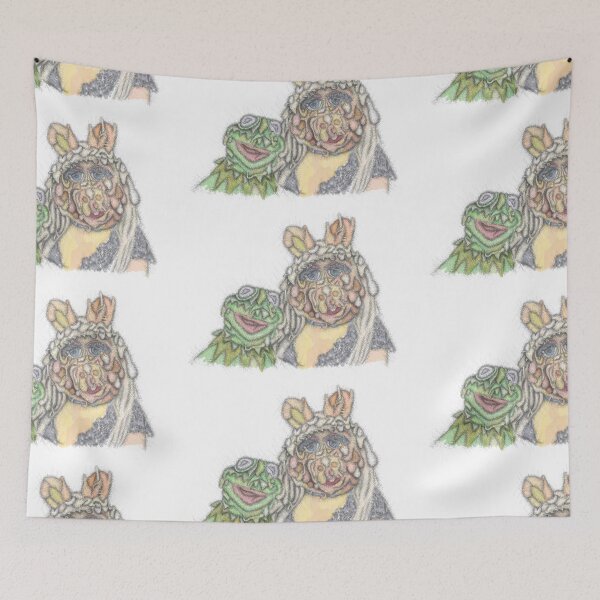 Item preview,  Kermit and Miss Piggy abstract portrait designed and sold by liquid-print.