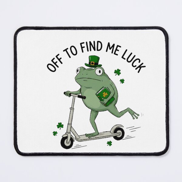 Item preview, Funny St. Patrick’s Day Frog – Off to Find Me Luck Cute Irish Meme Design designed and sold by Animal Passions.