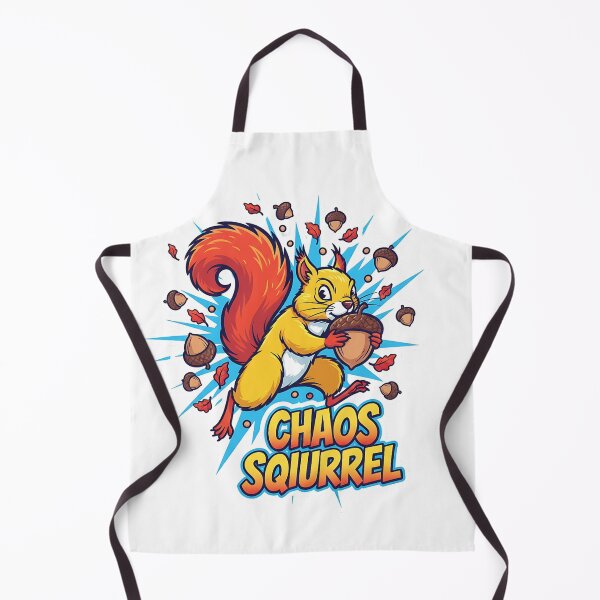 Item preview, Chaos Squirrel Funny Acorn Thief Sticker - ADHD Energy Wildlife Art designed and sold by ZyxDes.