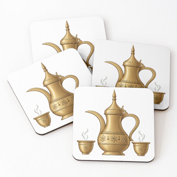 Item preview, Traditional Arabic Coffee Dallah with Cups designed and sold by mbmstores.