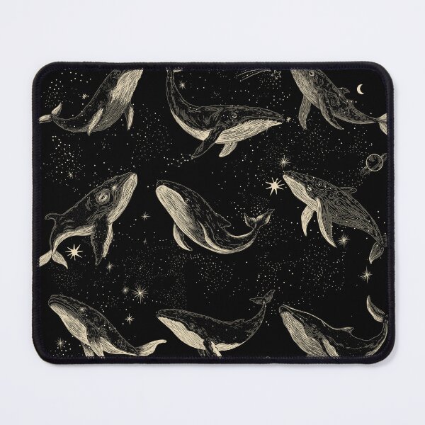 Item preview, Celestial Whales in Space – Vintage Cosmic Ocean Illustration designed and sold by mcraft studio.