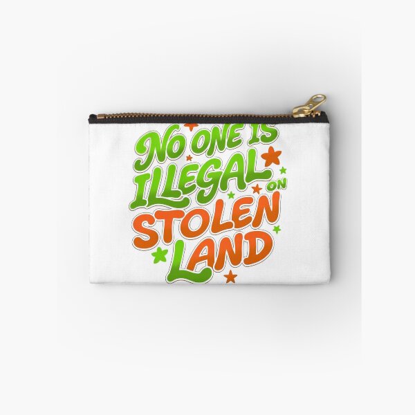 Item preview, No One Is Illegal On Stolen Land Resist Anti Fascism Now designed and sold by SkeletonsDanger.