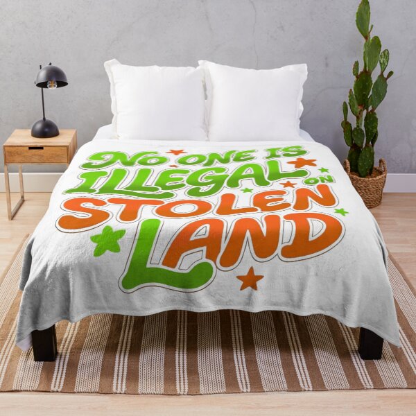 Item preview, No One Is Illegal On Stolen Land Resist Anti Fascism Now designed and sold by SkeletonsDanger.