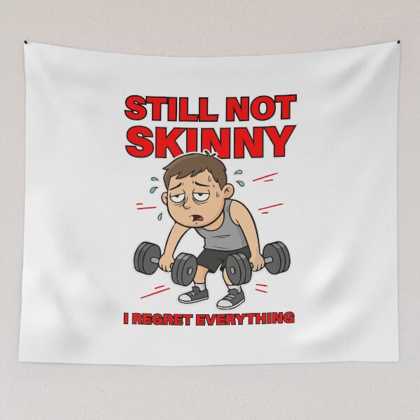 Item preview, Still Not Skinny I Regret Everything T Shirt  Funny Gym Workout Humor designed and sold by Design-Pro-21.