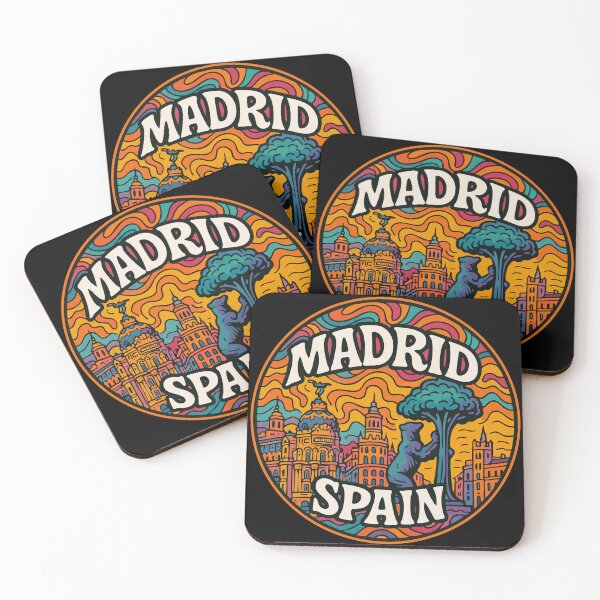 Item preview, Madrid Spain Trippy Art designed and sold by TomFrontierArt.