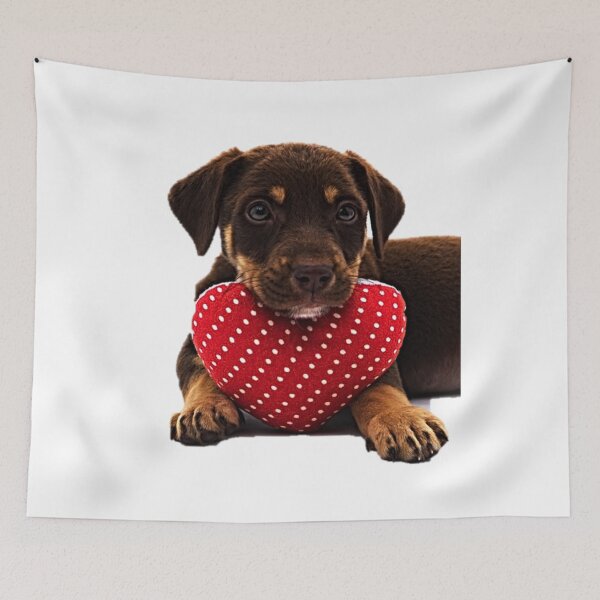 Item preview, Cute Puppy With Heart designed and sold by NoxLand.