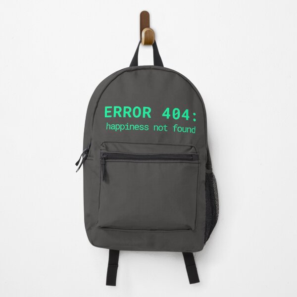 Item preview, Error 404: Happiness Not Found | Minimal Terminal Style Tech Design designed and sold by CraftDigitPrint.
