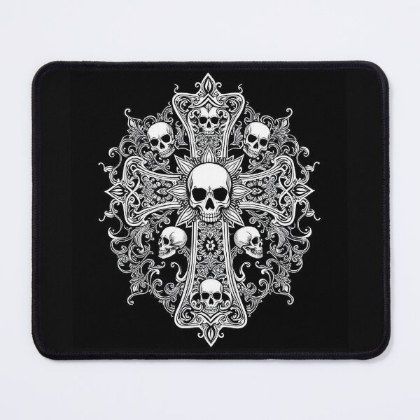 Item preview, Ornate Cross with Skulls designed and sold by TheDarkVault.