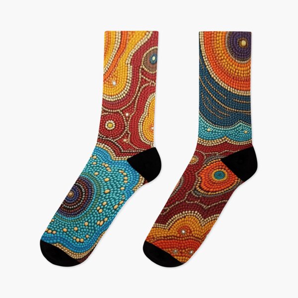 Item preview, Aboriginal Inspired Art - Water and Lava Flower Hubs designed and sold by GrinGalore.