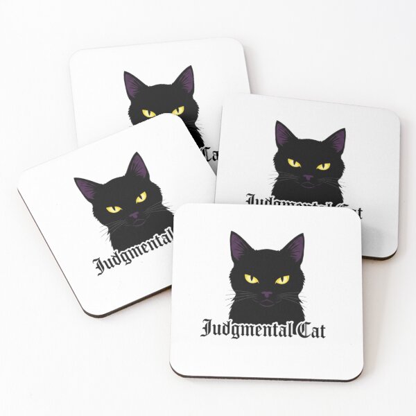 Item preview, Judgmental Black Cat Sticker – Sassy Pet Humor Gift designed and sold by ZyxDes.