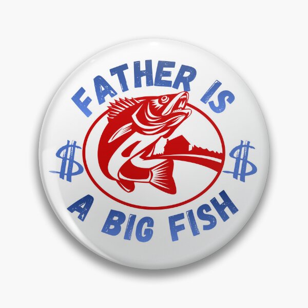 Item preview, Father Is a Big Fish – Bold Fishing Dad Graphic Tee designed and sold by KapiPrint.