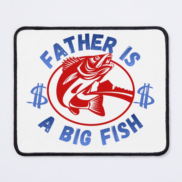 Item preview, Father Is a Big Fish – Bold Fishing Dad Graphic Tee designed and sold by KapiPrint.