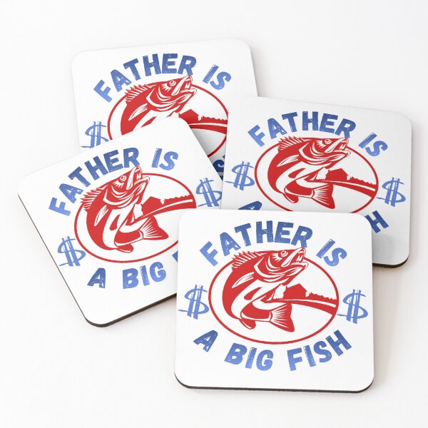 Item preview, Father Is a Big Fish – Bold Fishing Dad Graphic Tee designed and sold by KapiPrint.