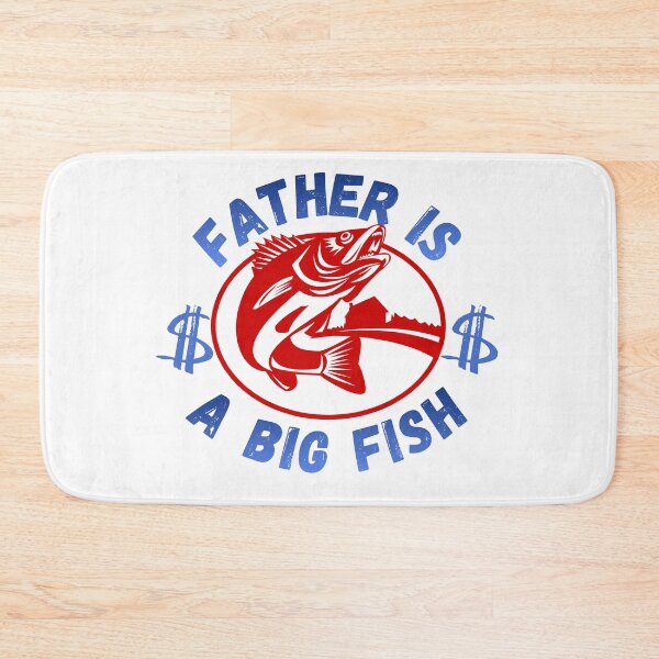 Item preview, Father Is a Big Fish – Bold Fishing Dad Graphic Tee designed and sold by KapiPrint.