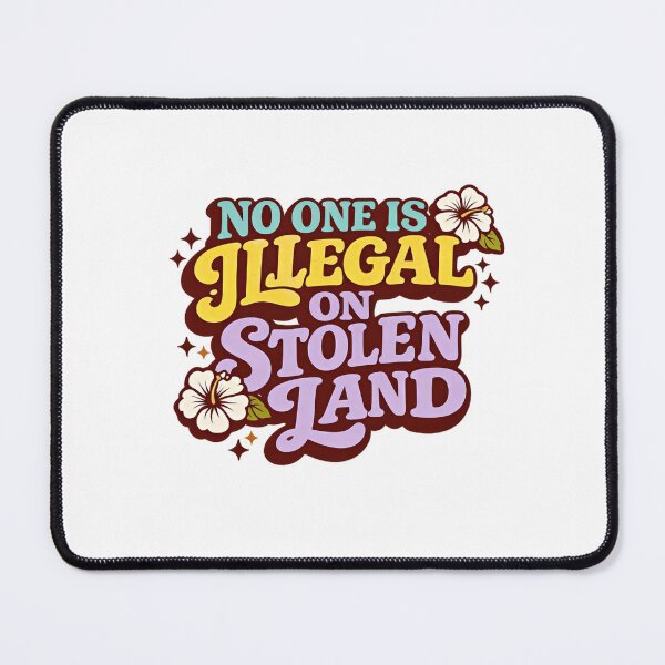 Item preview, No One Is Illegal On Stolen Land Resist Fascism Now Together designed and sold by SkeletonsDanger.