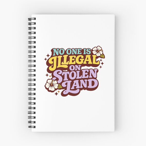 Item preview, No One Is Illegal On Stolen Land Resist Fascism Now Together designed and sold by SkeletonsDanger.