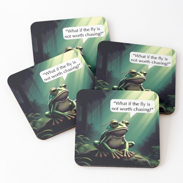 Item preview, Philosophical Frog in Jungle Contemplating Life Questions designed and sold by LowBattery Social Club.