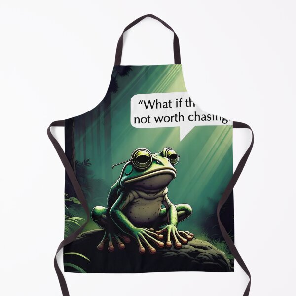 Item preview, Philosophical Frog in Jungle Contemplating Life Questions designed and sold by LowBattery Social Club.