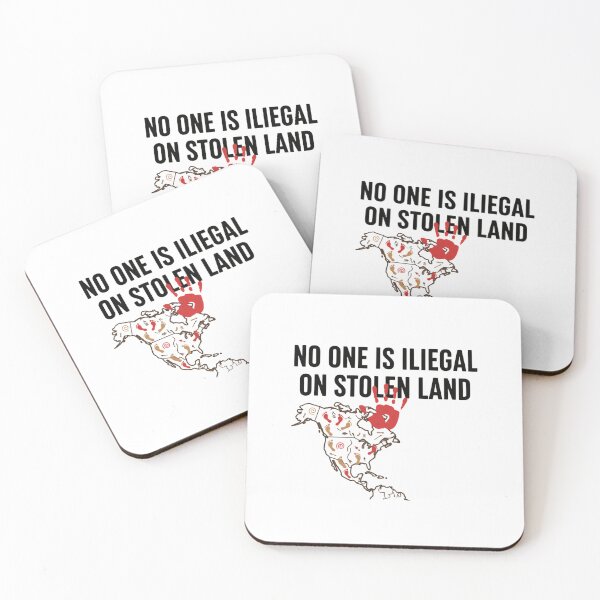 Item preview, No One Is Illegal On Stolen Land Protest Hate Now  designed and sold by SkeletonsDanger.